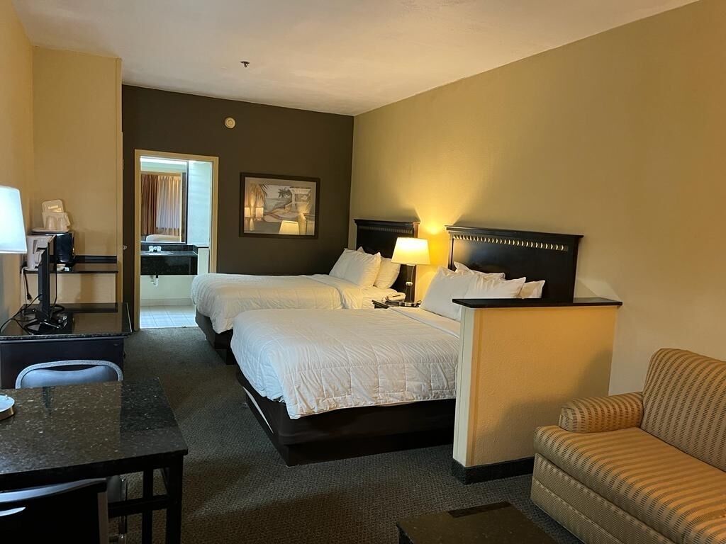 Premium bedding, pillow-top beds, in-room safe, desk