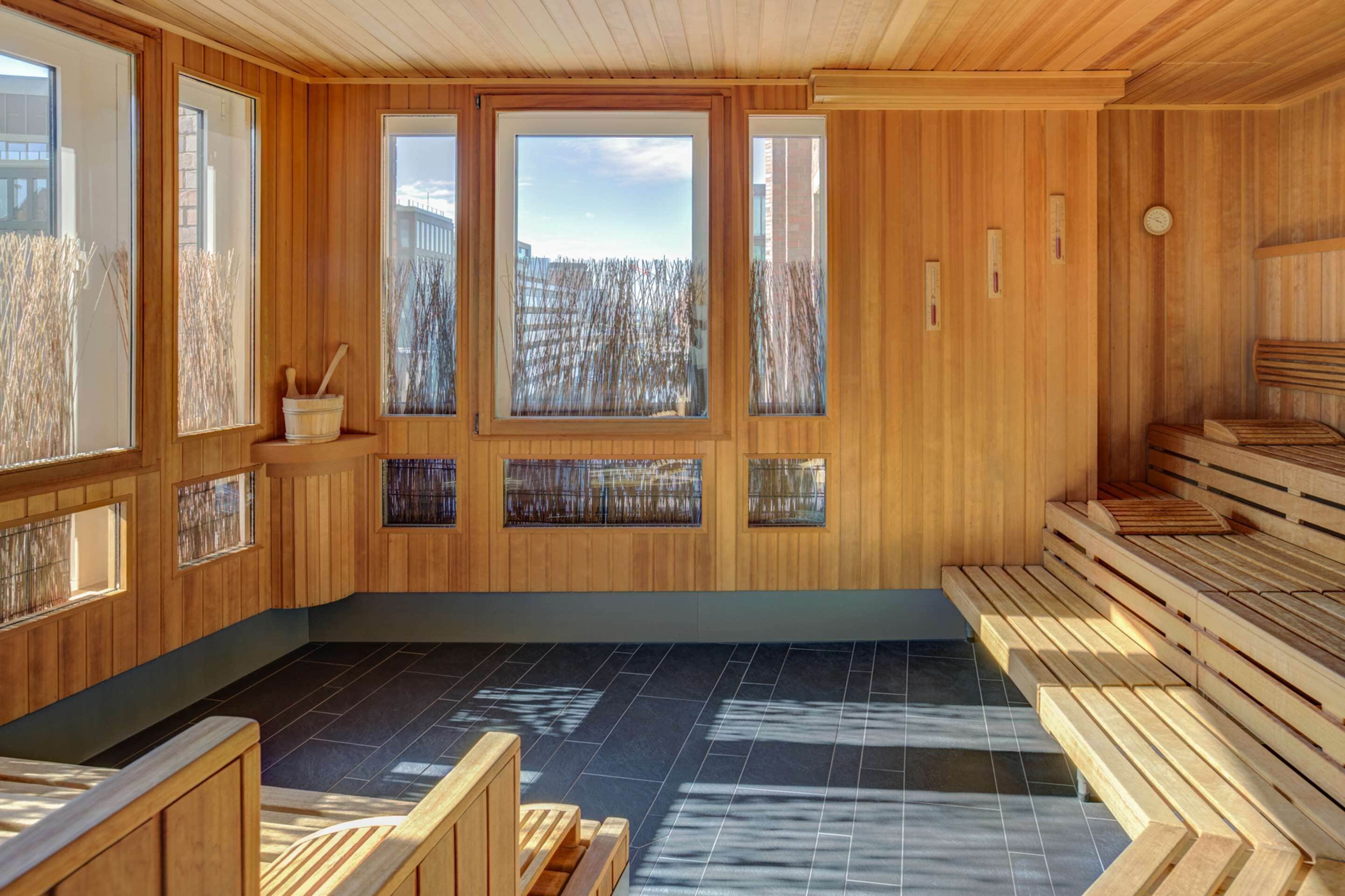 sauna, steam room