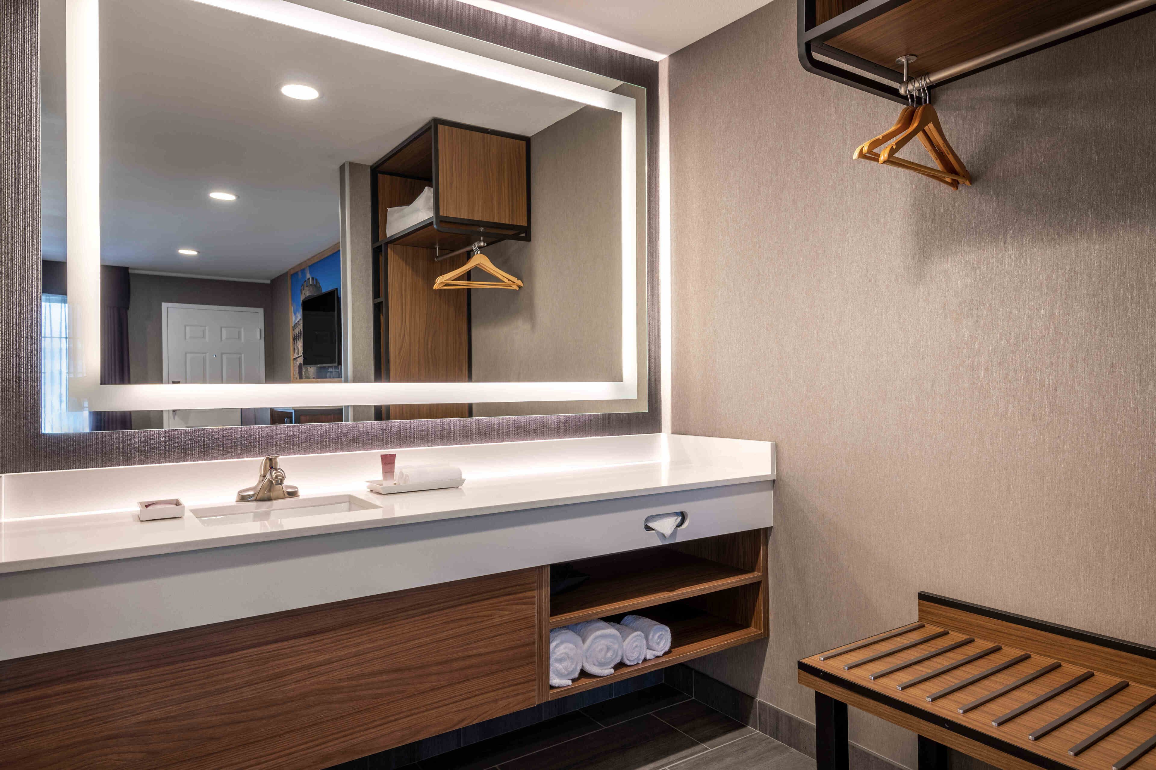 2 bedrooms, in-room safe, blackout curtains, iron/ironing board