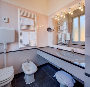 Dusche, kostenlose Toilettenartikel, Haartrockner, Bidet
