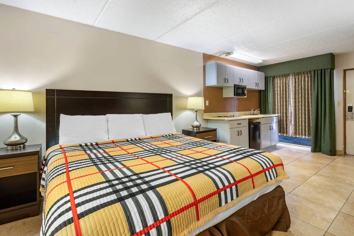 Efficiency, Suite, 1 King Bed, Non Smoking | Desk, rollaway beds (surcharge), WiFi (free), alarm clocks