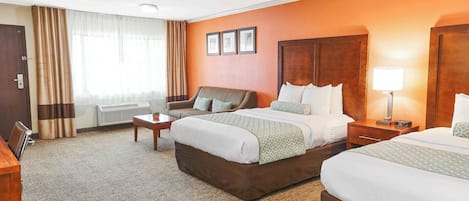 Pillowtop beds, in-room safe, desk, blackout drapes