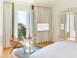 Premium Room, 1 King Bed, Balcony (Luxury with Juliet Balcony) | Premium bedding, minibar, in-room safe, blackout curtains - Sofitel Rome Villa Borghese (Rome)