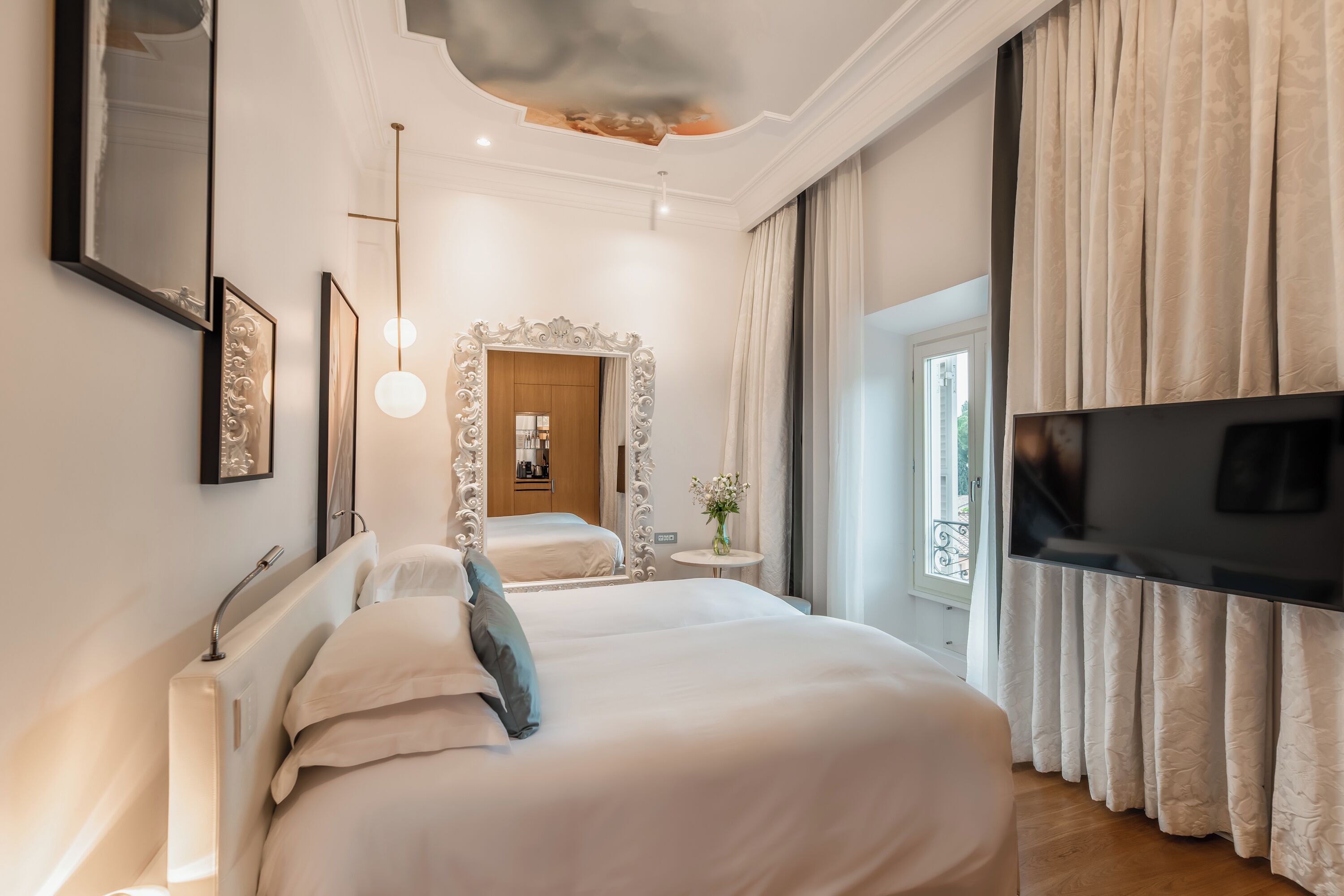 Chambre Familiale, 2 lits doubles, chambres communicantes | Salle de bain
