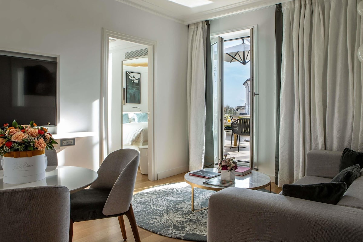 Suite, 1 King Bed, Terrace | Premium bedding, minibar, in-room safe, blackout drapes