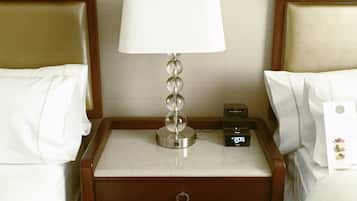 Premium bedding, down comforters, pillowtop beds, in-room safe