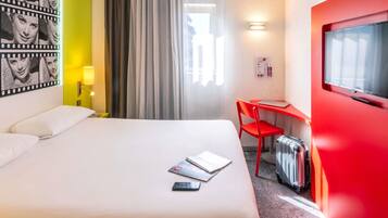 Premium bedding, desk, soundproofing, iron/ironing board