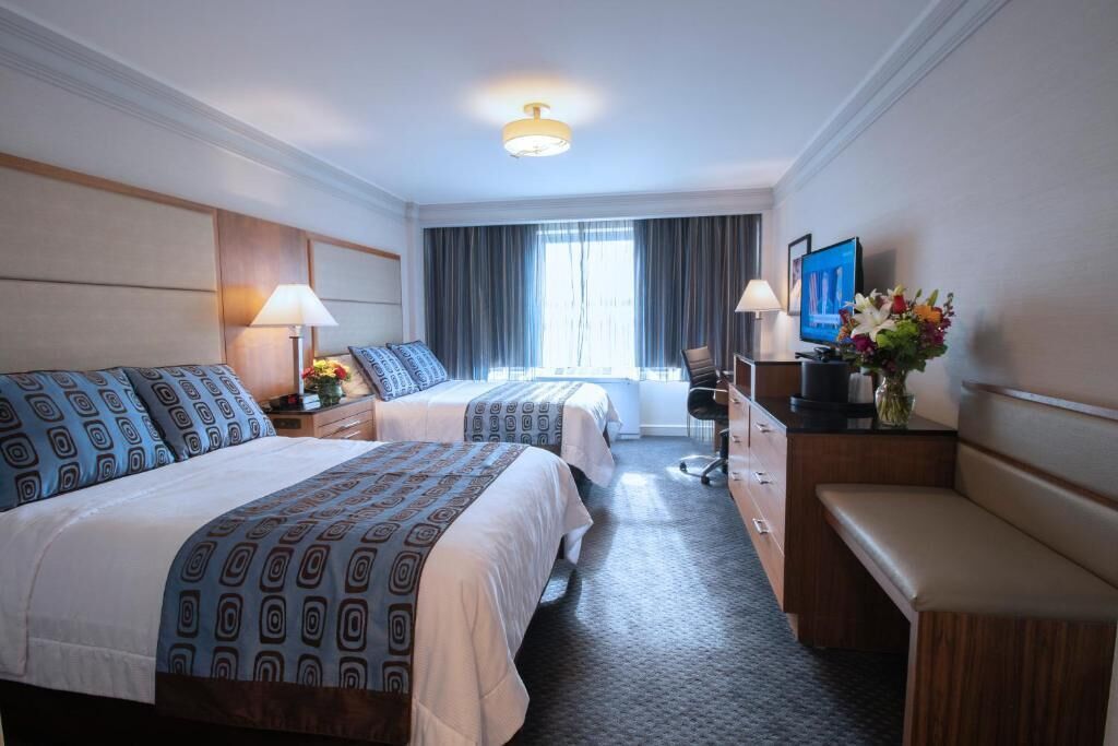 In-room safe, desk, iron/ironing board, free cribs/infant beds