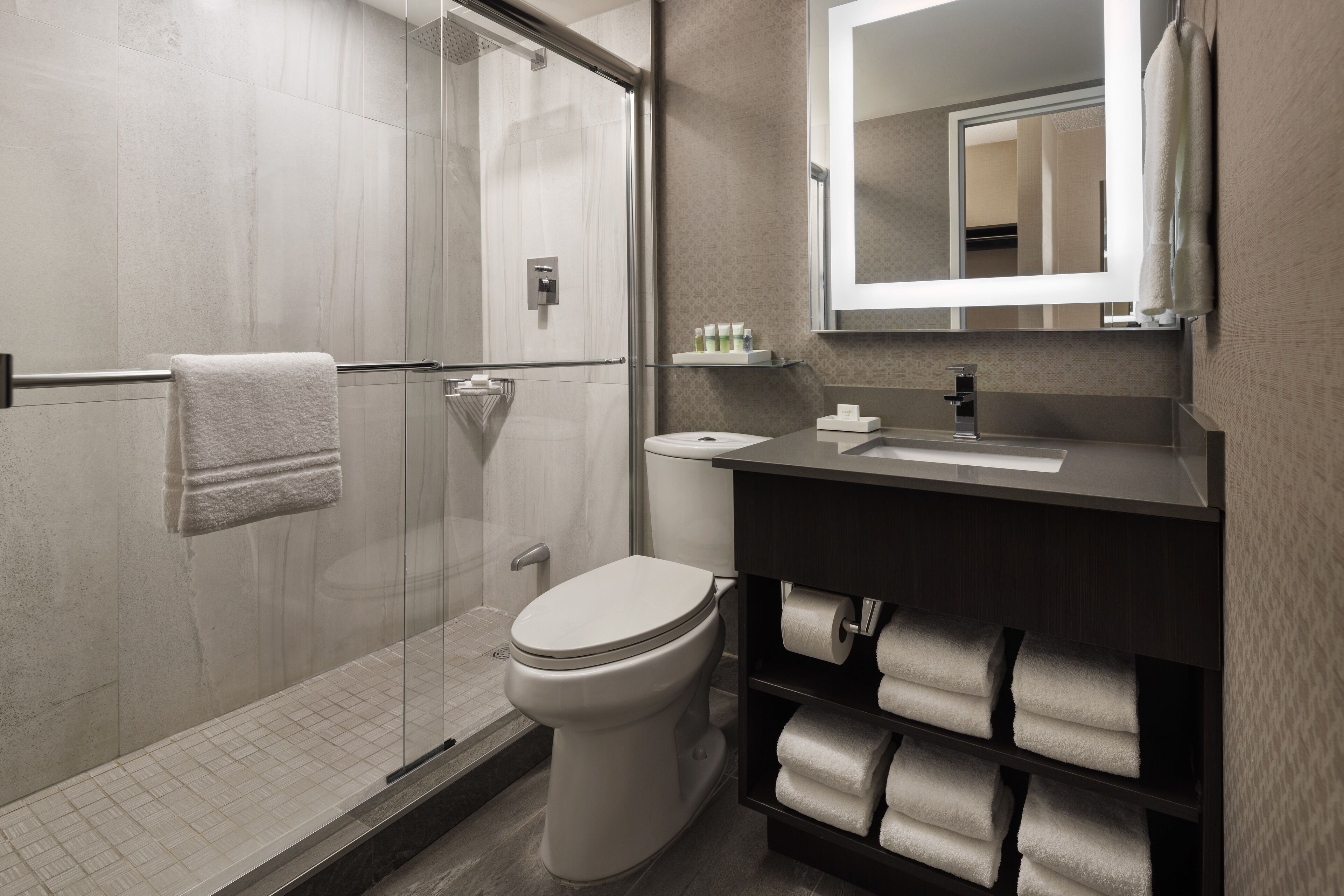 free toiletries, hair dryer, towels, soap