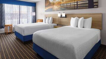 Double Room, 2 Double Beds, Smoking | In-room safe, desk, soundproofing, iron/ironing board