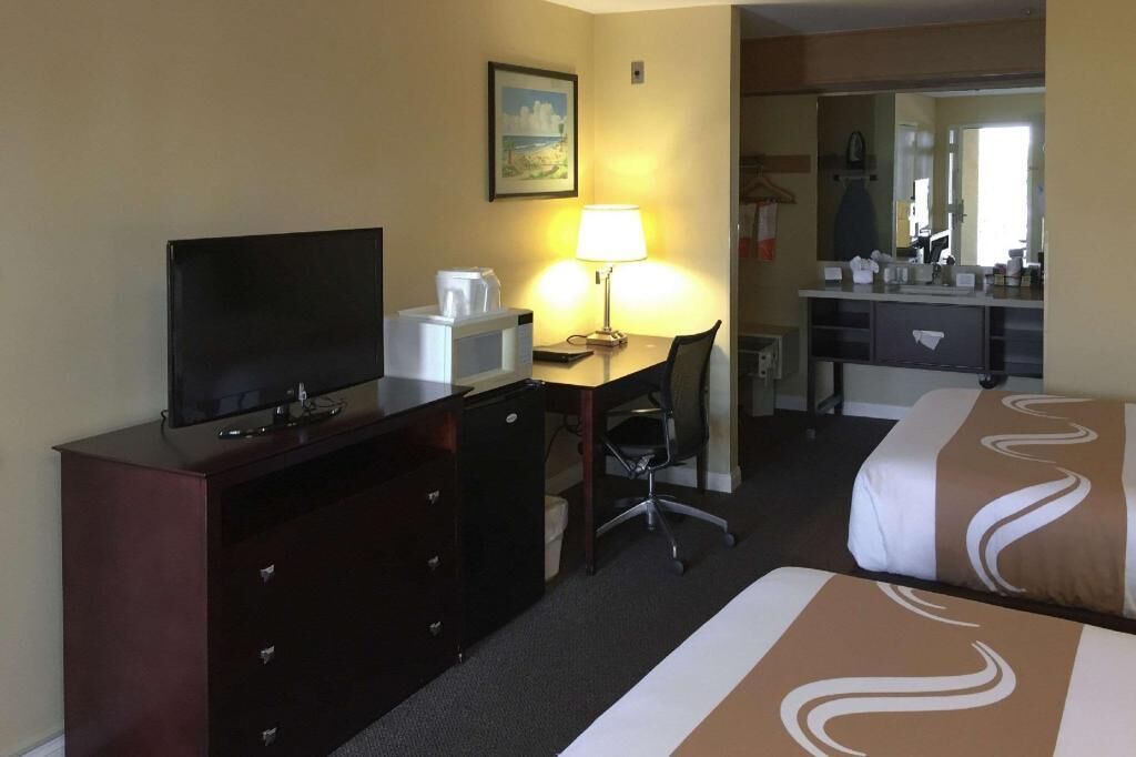 Pillow-top beds, in-room safe, desk, laptop workspace