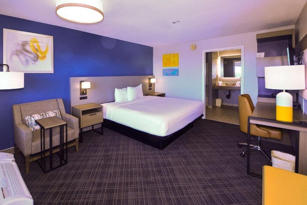 Pillow-top beds, in-room safe, desk, laptop workspace