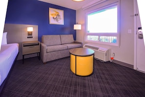 Pillowtop beds, in-room safe, desk, laptop workspace