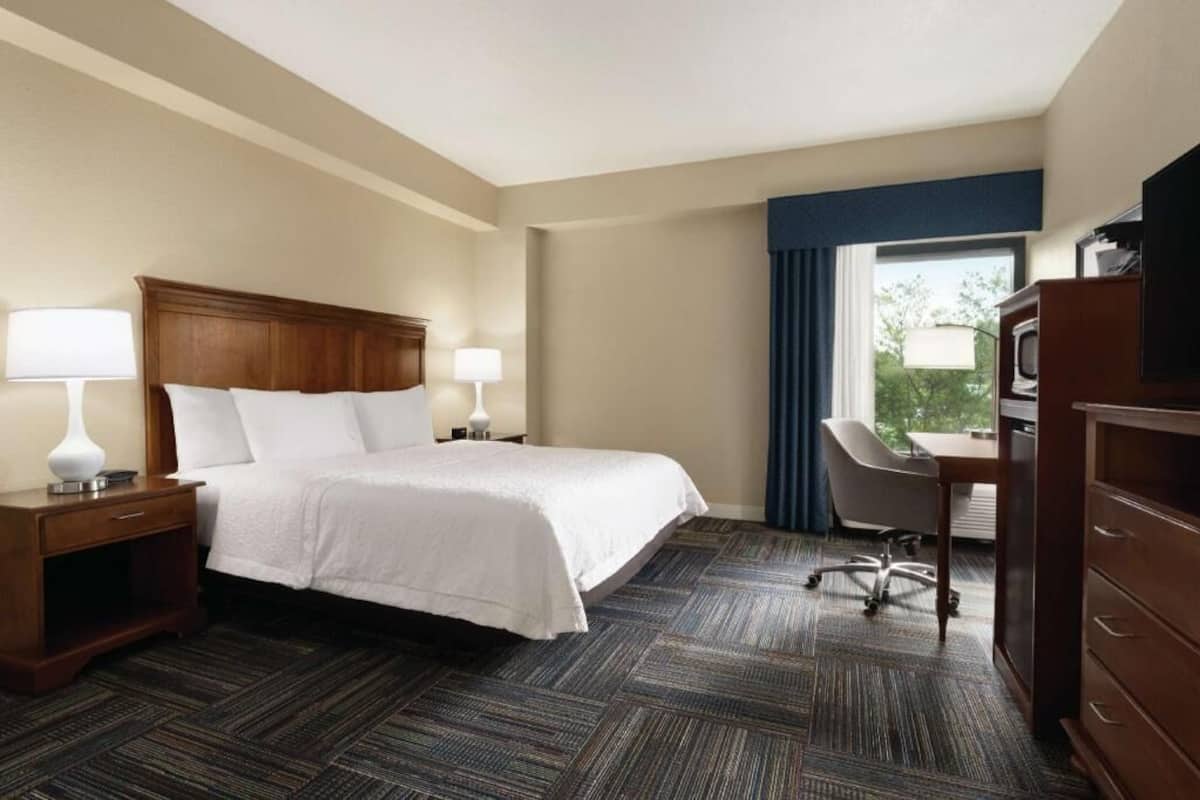Premium bedding, pillowtop beds, in-room safe, desk