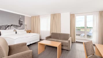 Premium bedding, memory foam beds, minibar, in-room safe