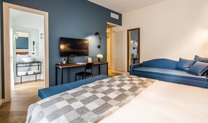 Familiekamer, meerdere bedden, niet-roken (1 extra bed) | Donzen dekbedden, bedden met traagschuimmatras, een minibar