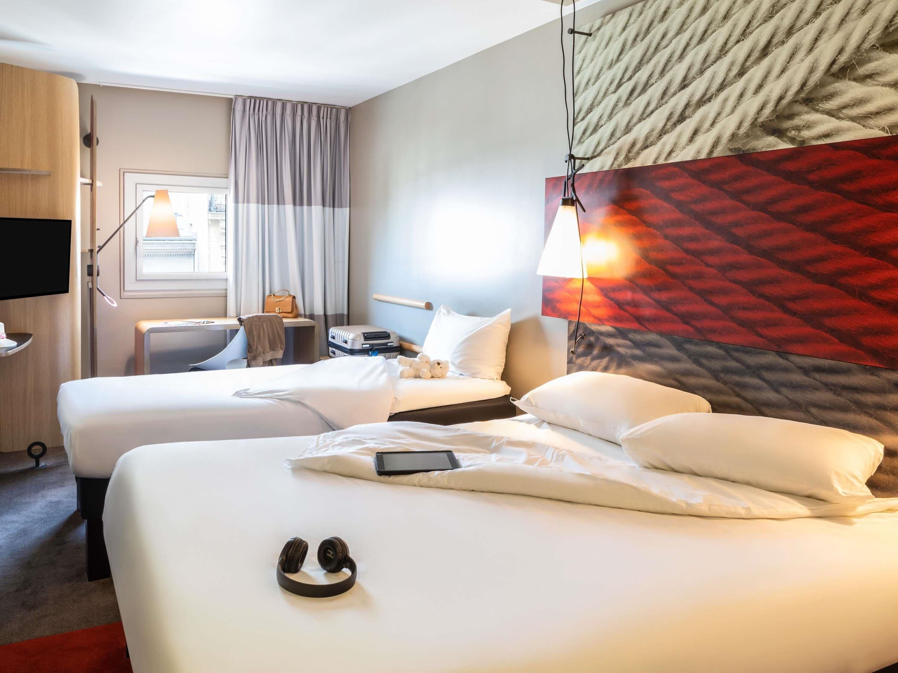 Standard Room, Multiple Beds | In-room safe, desk, soundproofing, iron/ironing board