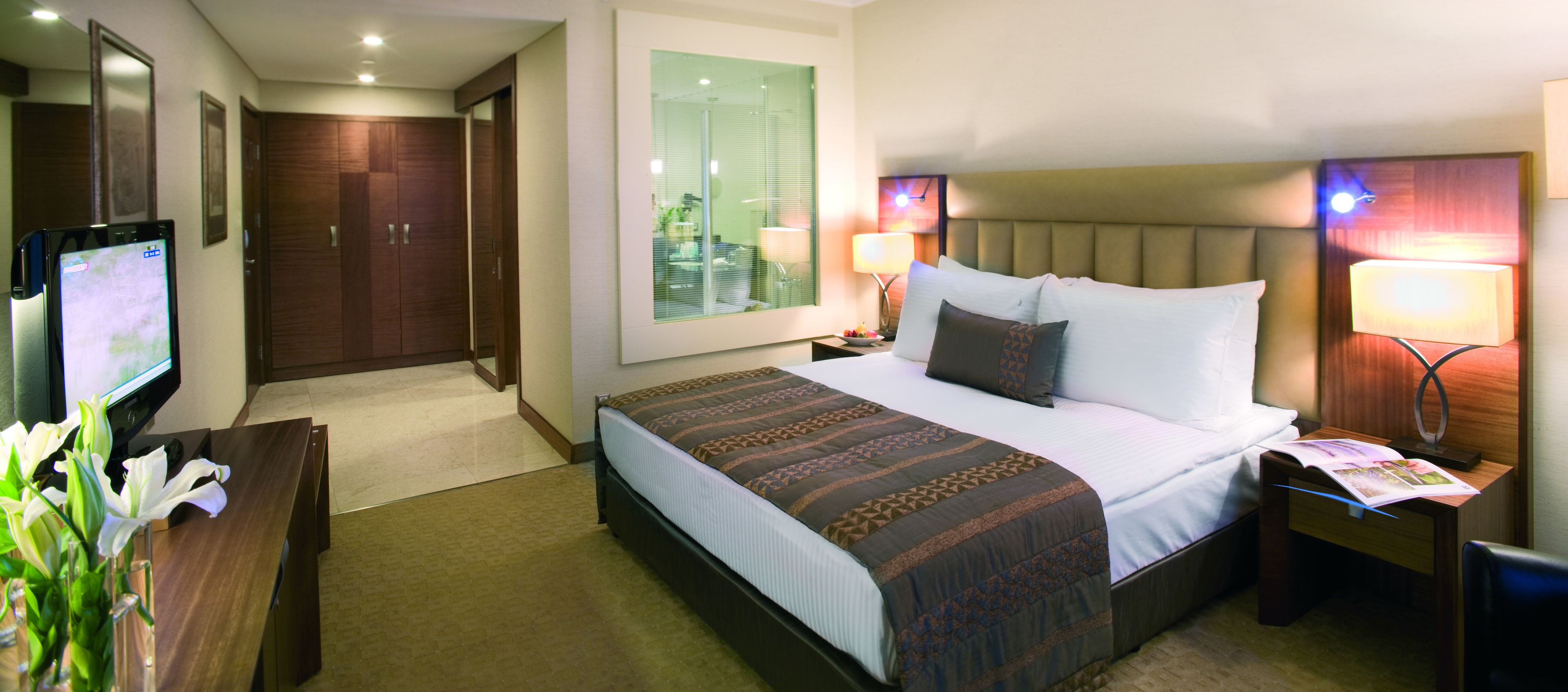 Minibar, in-room safe, desk, laptop workspace