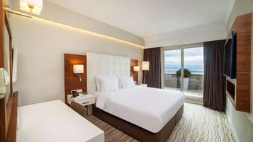 Ropa de cama de alta calidad y minibar