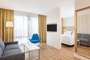 Premium bedding, minibar, in-room safe, desk