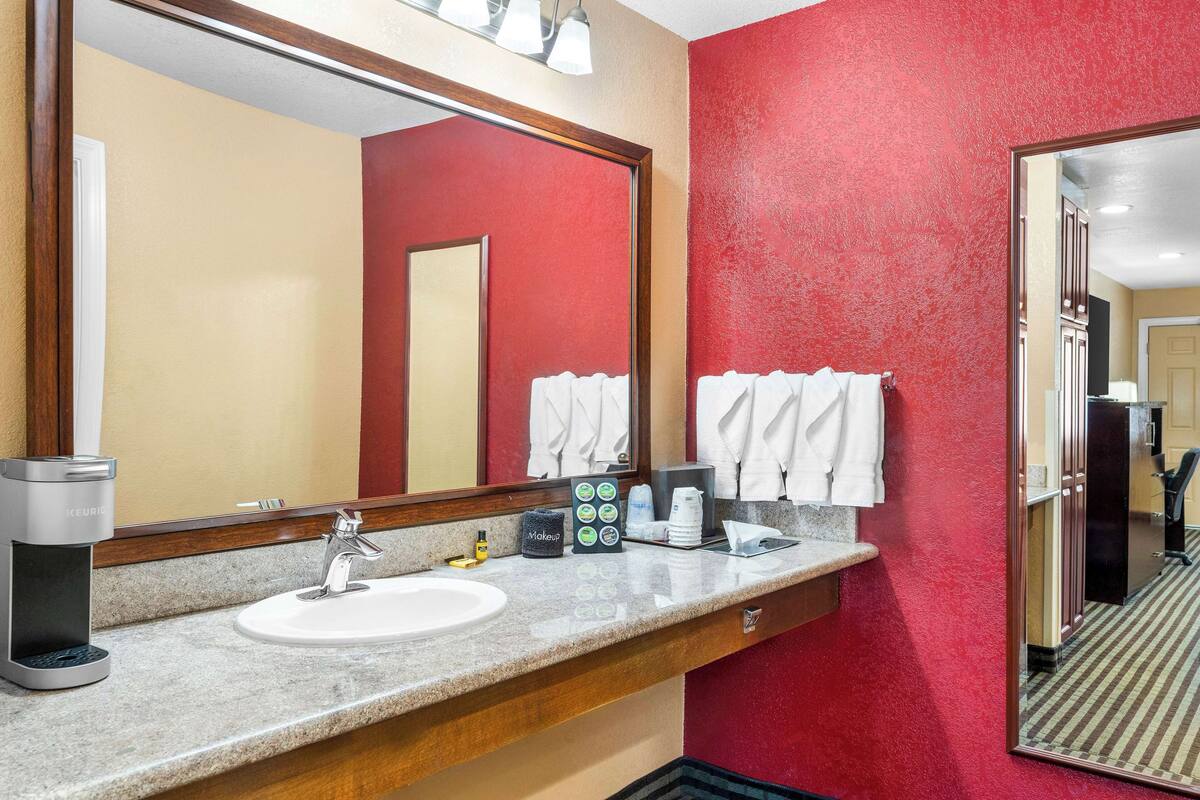 Standard Room, 1 King Bed, Accessible, Non Smoking | Accessible bathroom