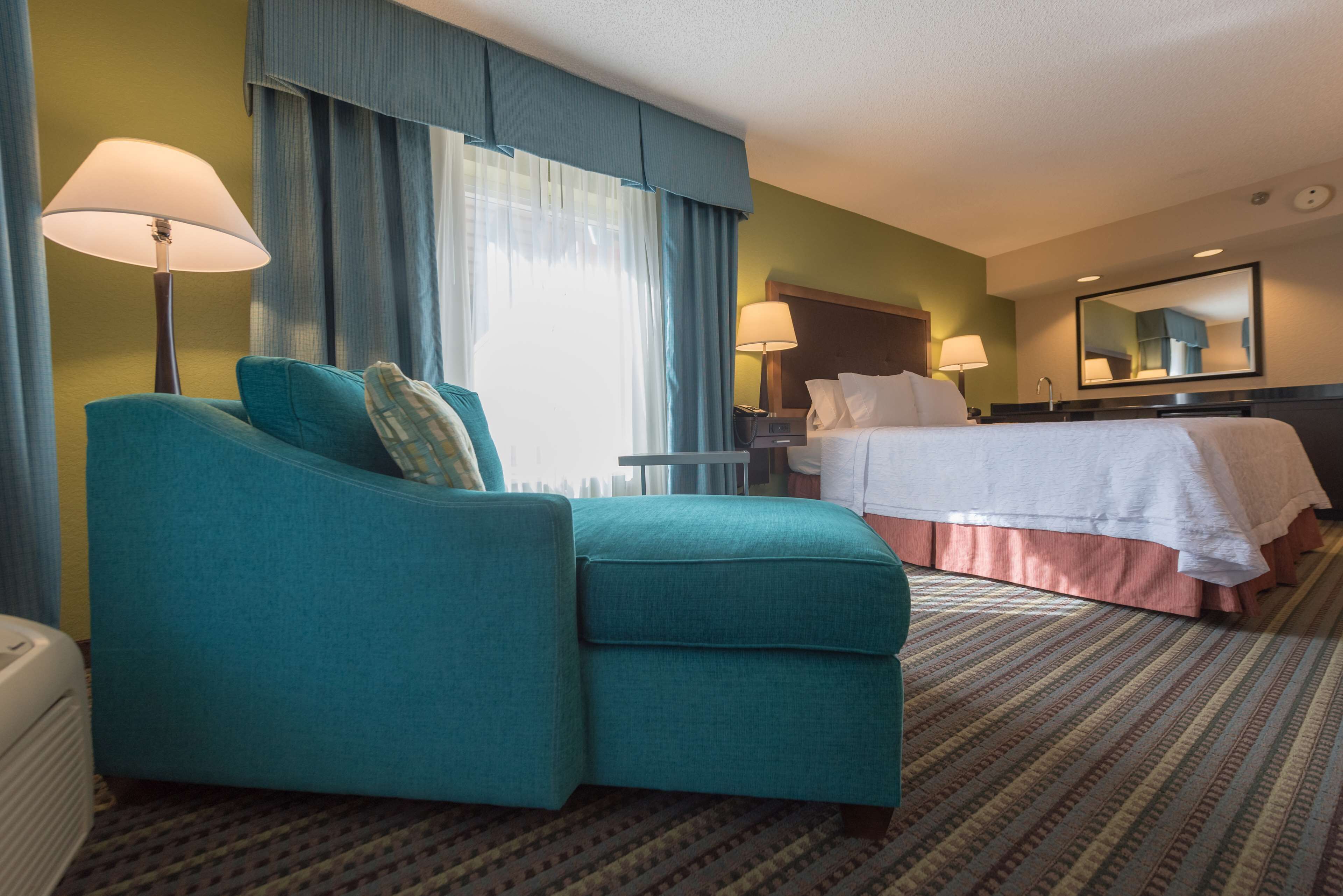 in-room safe, desk, blackout curtains, iron/ironing board