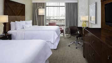 Premium bedding, pillow-top beds, in-room safe, desk