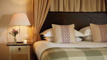 Premium bedding, desk, blackout curtains, iron/ironing board