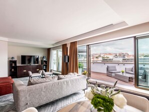 1 Schlafzimmer, hochwertige Bettwaren, Minibar, Zimmersafe