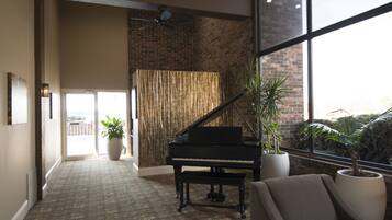 Sittområde i lobbyn