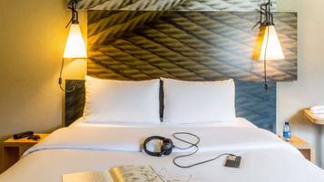 In-room safe, desk, blackout curtains, soundproofing