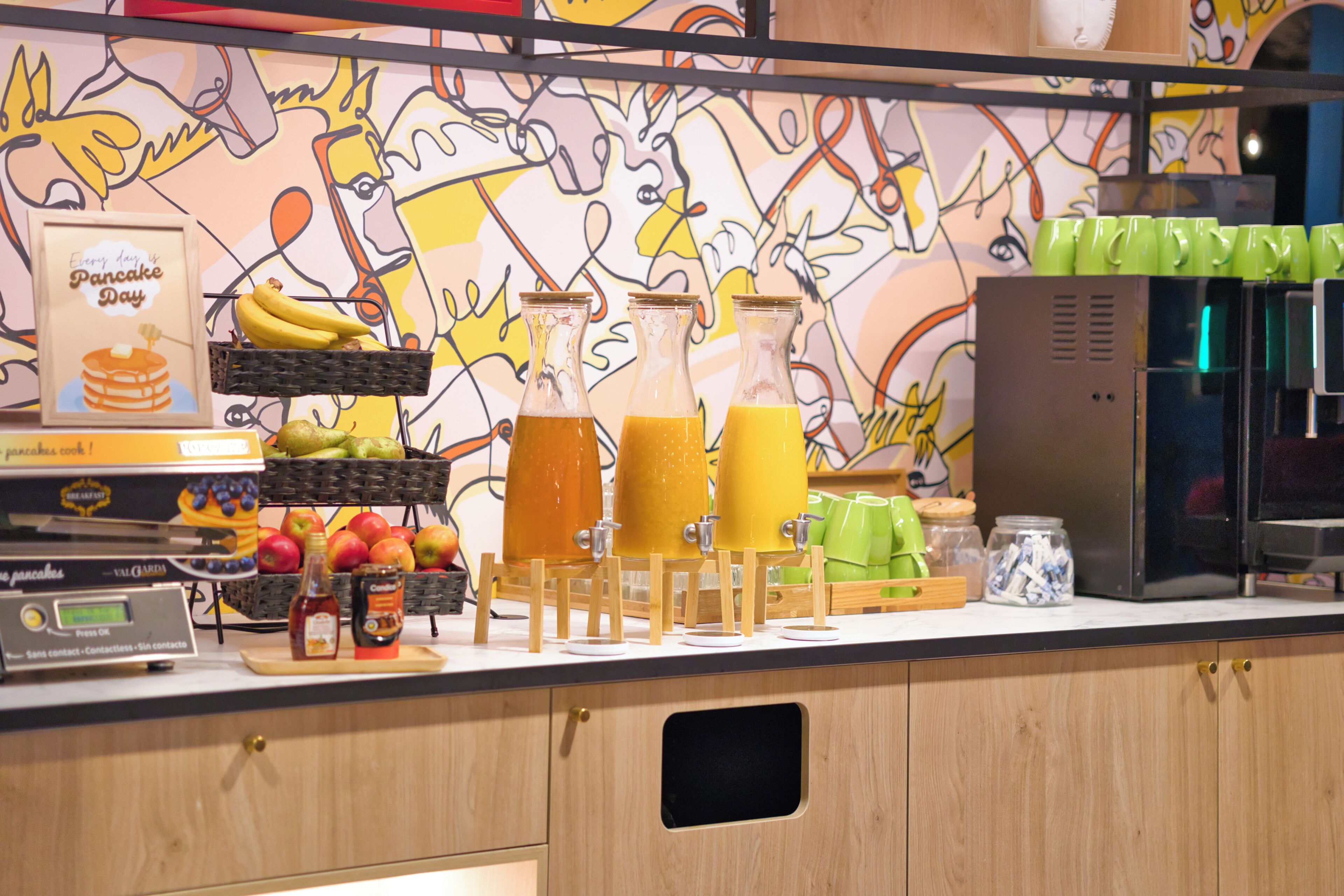 daily buffet breakfast (eur 17 per person)