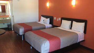 Desk, laptop workspace, iron/ironing board, free WiFi