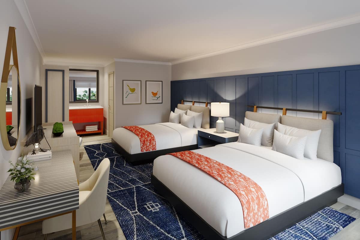 Premium bedding, down comforters, in-room safe, desk