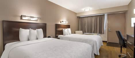 Deluxe Room, 2 Double Beds (Smoke Free) | Blackout curtains, iron/ironing board, free cots/infant beds, free WiFi