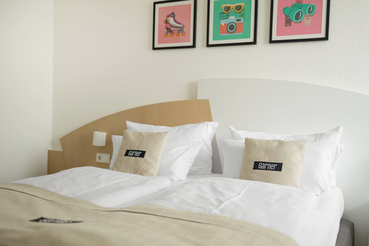 In-room safe, desk, laptop workspace, blackout curtains