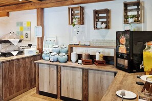 Daily buffet breakfast (EUR 16 per person)