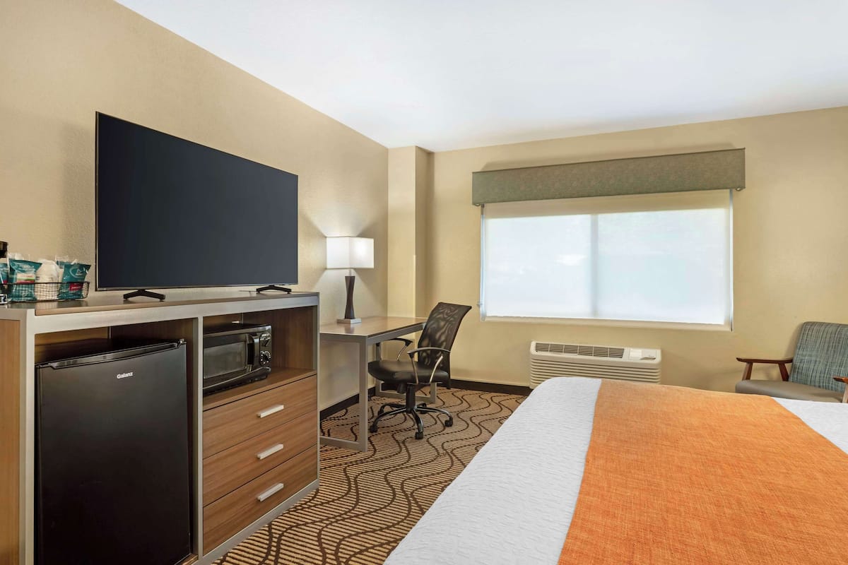 In-room safe, desk, blackout curtains, iron/ironing board