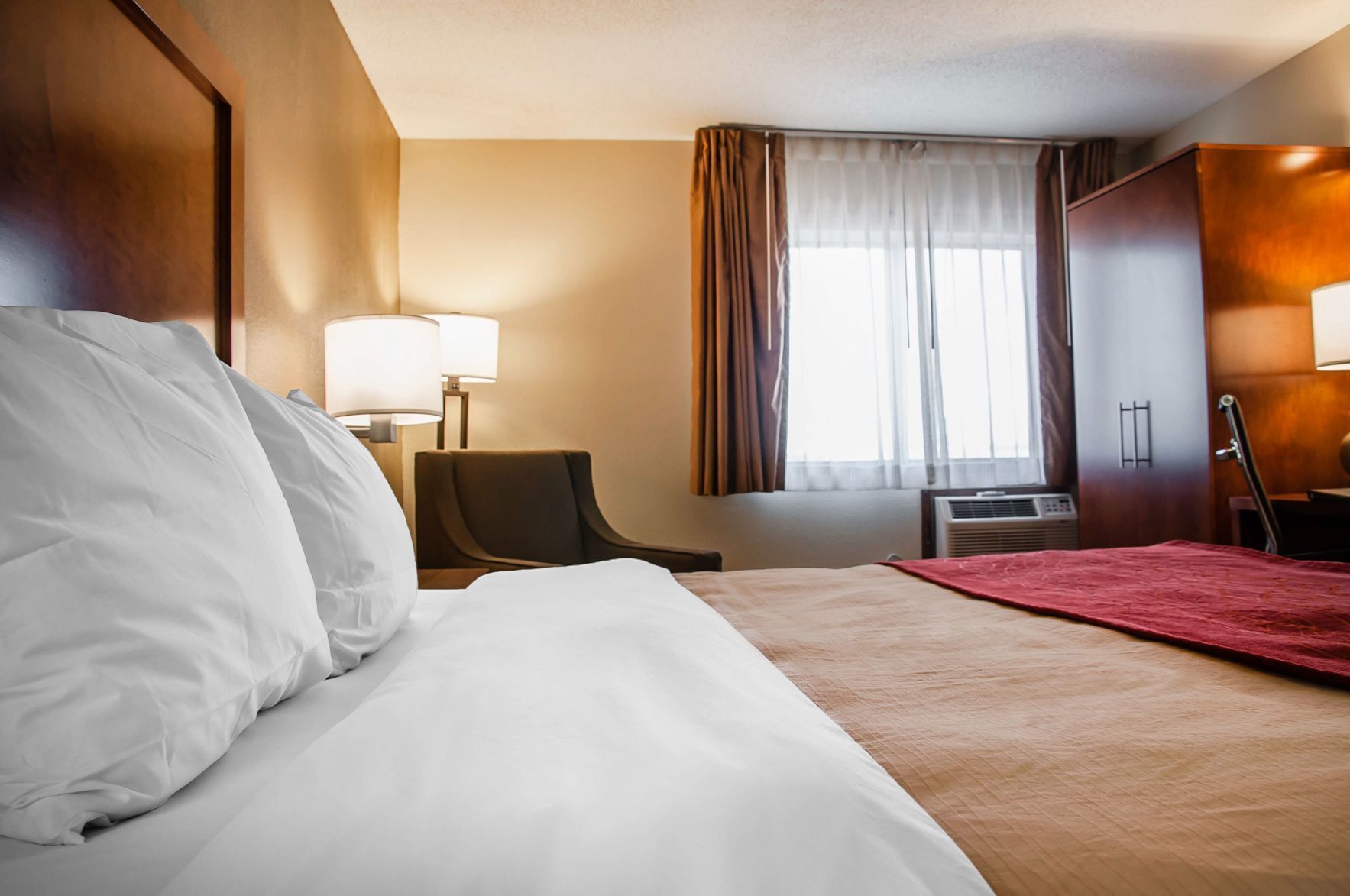 Blackout drapes, iron/ironing board, free cribs/infant beds, free WiFi