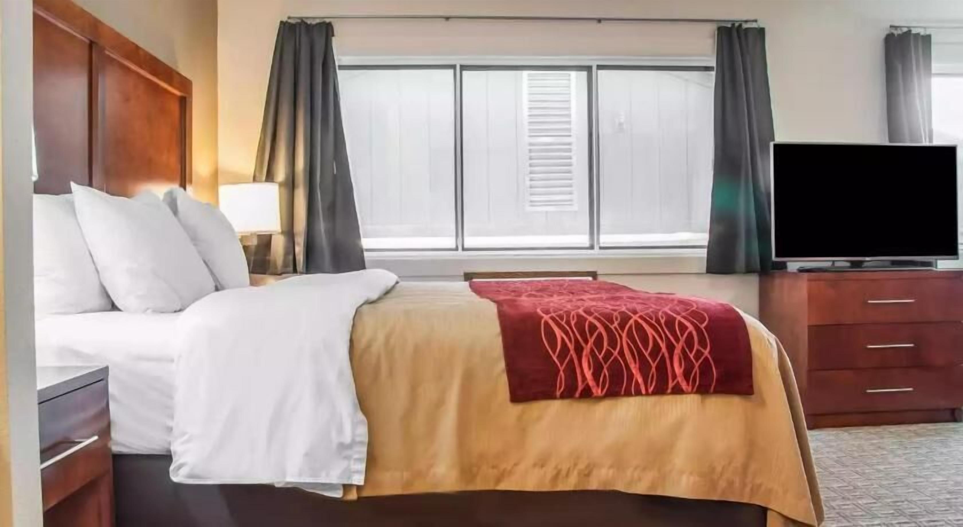Blackout drapes, iron/ironing board, free cribs/infant beds, free WiFi