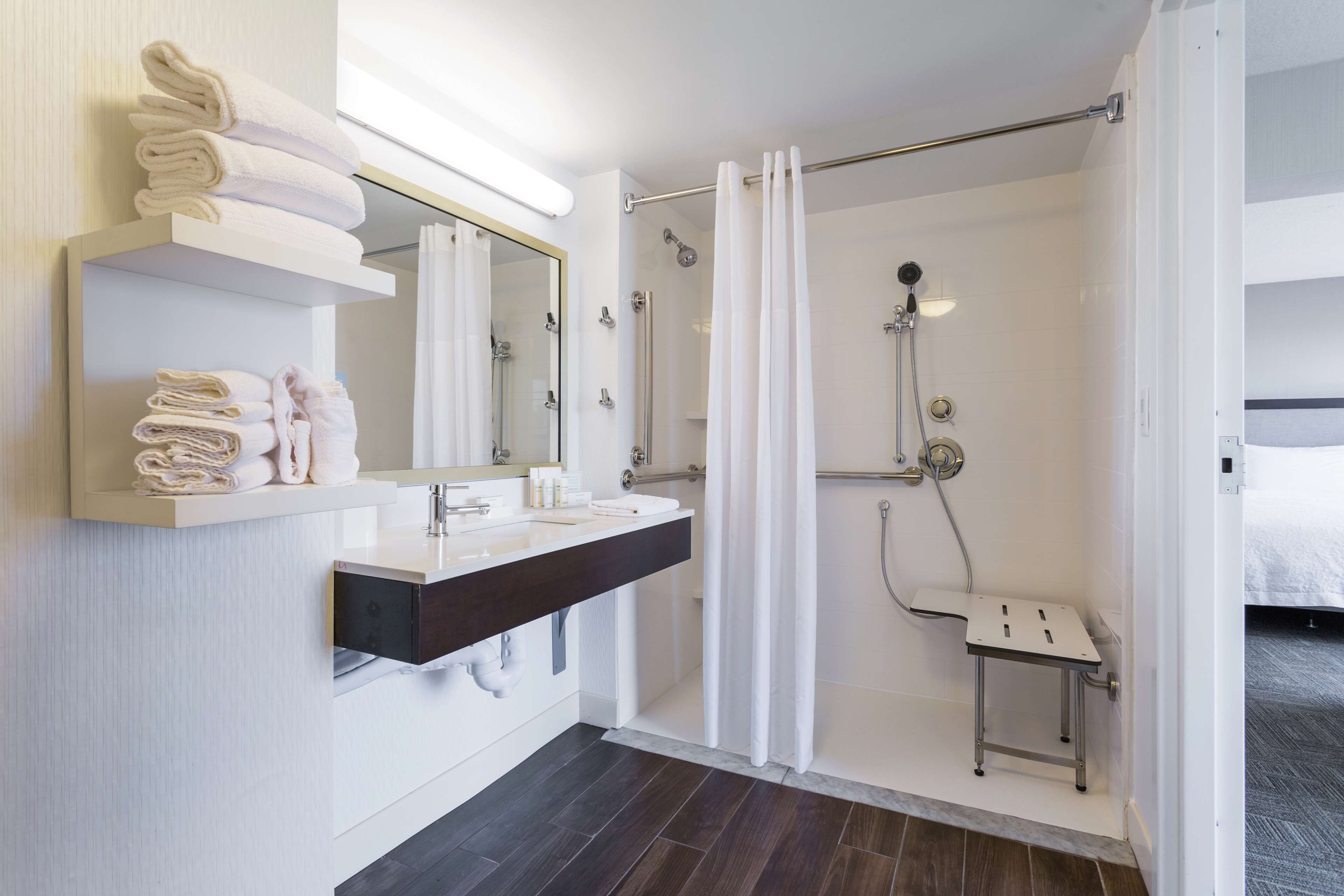 free toiletries, hair dryer, towels, soap