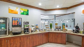 Free daily self-service breakfast