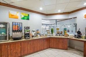 Free daily self-serve breakfast