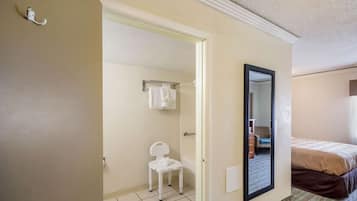 Room, 2 Queen Beds, Accessible, Non Smoking | Bathroom | Combined shower/bathtub, free toiletries, hair dryer, towels