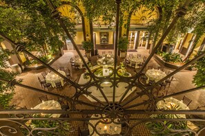 Outdoor wedding area