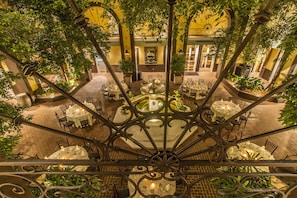 Outdoor wedding area