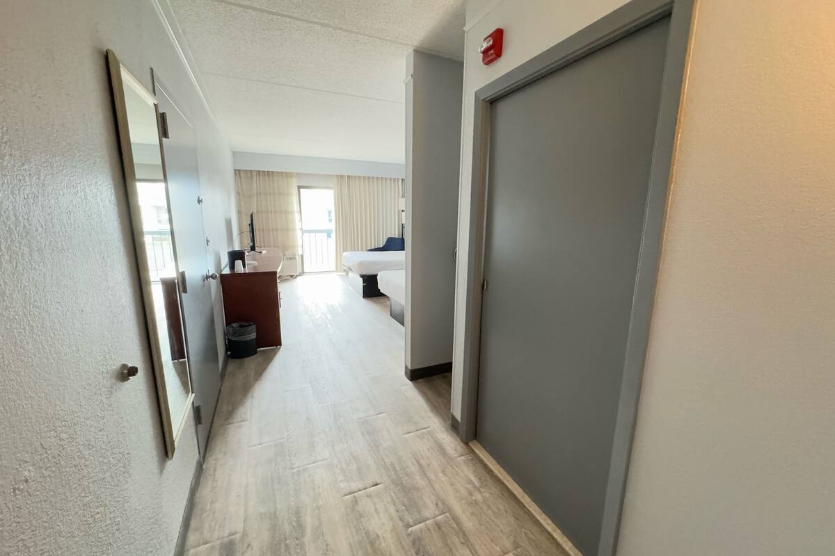 desk, blackout curtains, iron/ironing board, free wifi