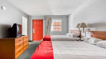 Room, 2 Double Beds, Non Smoking | 1 bedroom, desk, free WiFi