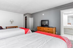 Room, 2 Double Beds, Non Smoking | Desk, free WiFi