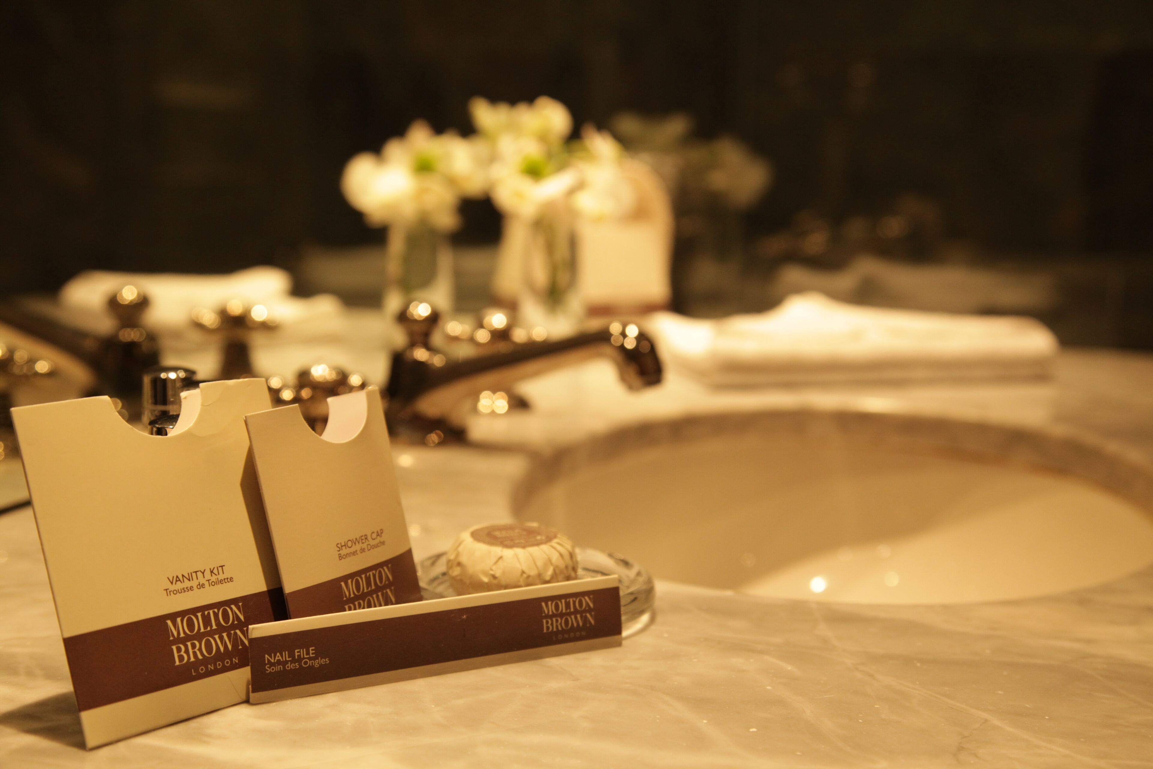 classic room | bathroom | designer toiletries, hair dryer, bathrobes, slippers